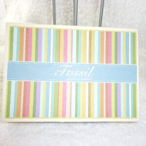 E-152 NIB FOSSIL WOMENS ESP POP STITCH TRIFOLD WALLET